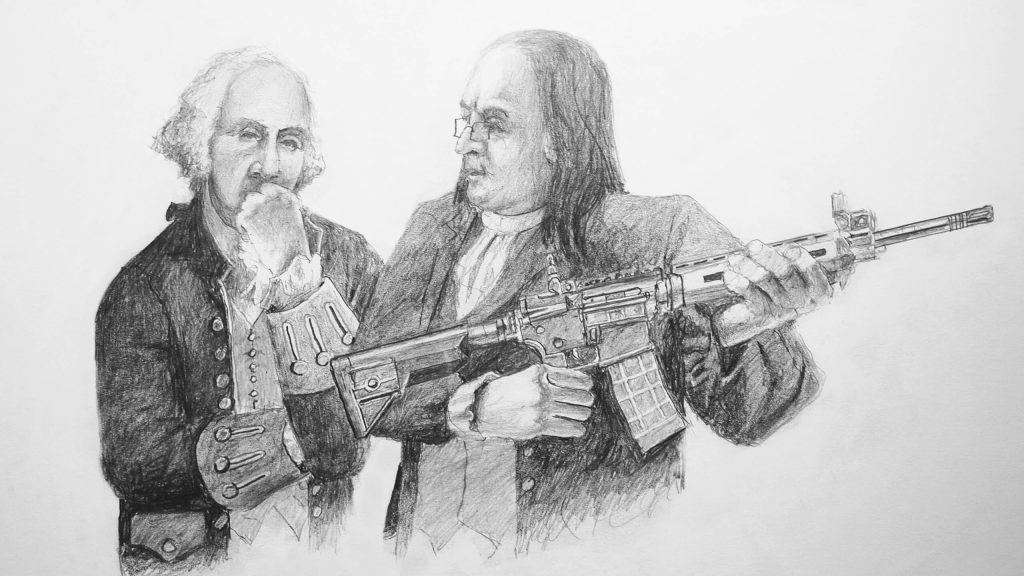 Deuxième amendement port d'arme pères fondateurs