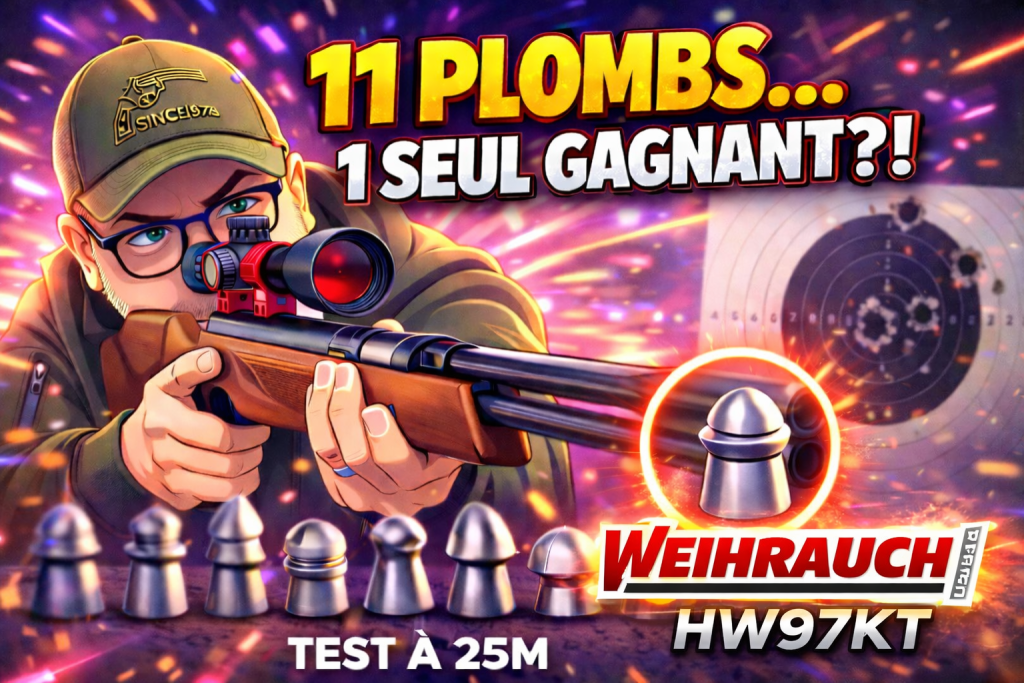 weihrauch HW97KT test de plombs à 25 mètres