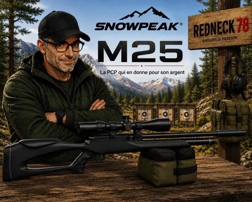 Snowpeak M25 PCP calibre 5.5 mm avec lunette